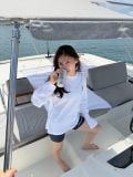 ÁO “WHENEVER” LITTLE BEAR LONGSLEEVES T-SHIRT / WHITE