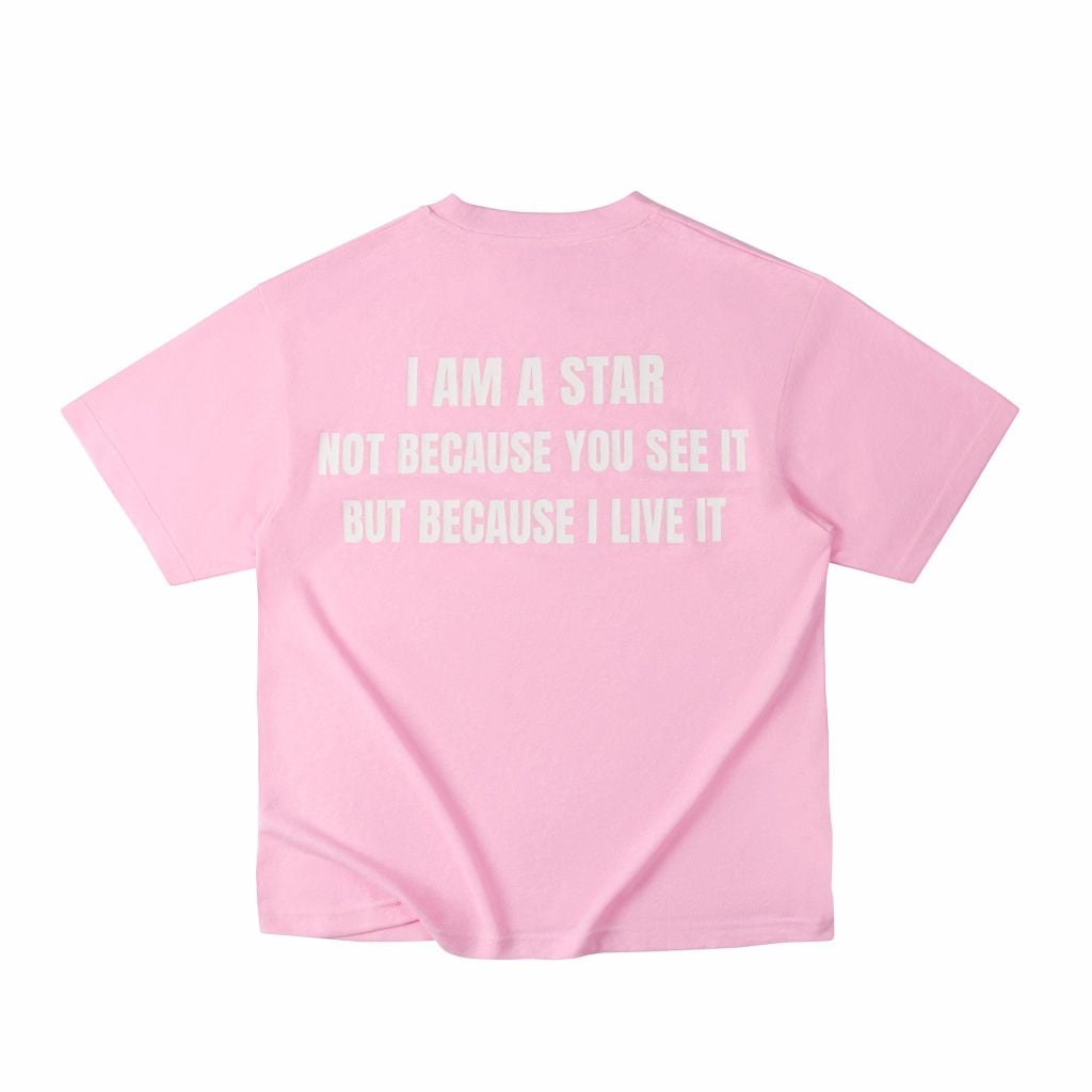 Áo "WHENEVER " STAR MANIFESTO T-SHIRT/ PINK