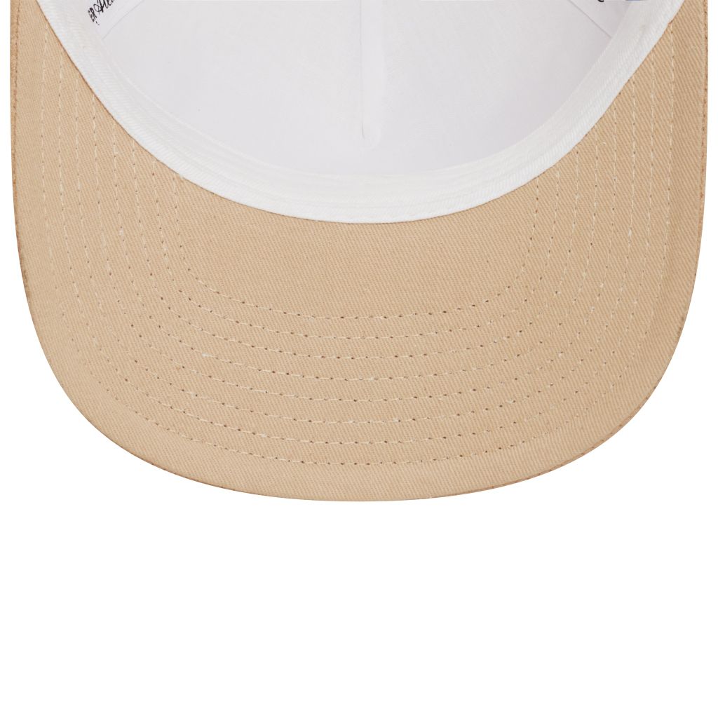 “WHENEVER” LOGO KHAKI SUEDE TRUCKER HAT / BEIGE