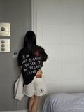 ÁO "WHENEVER" I AM A STAR T-SHIRT / BLACK