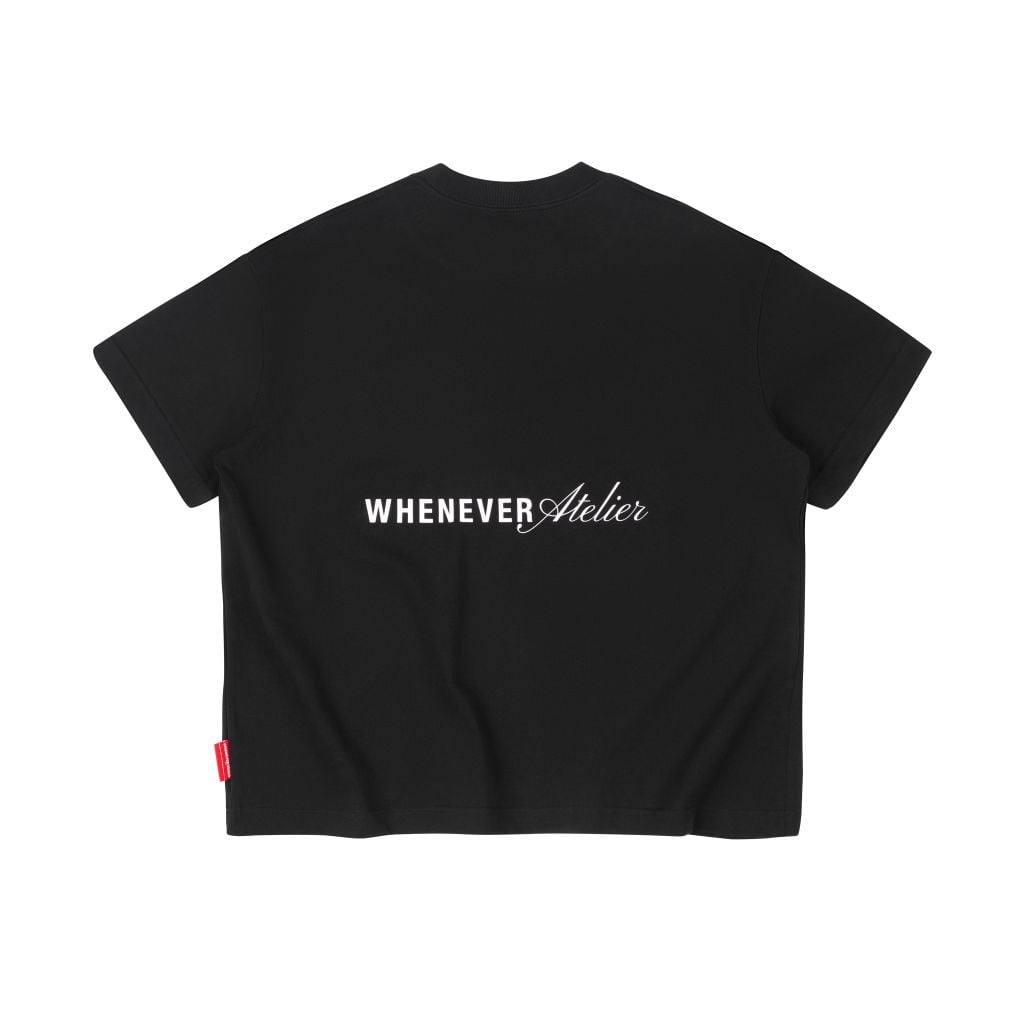 “WHENEVER” BEAR T-SHIRT / BLACK