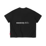“WHENEVER” BEAR T-SHIRT / BLACK