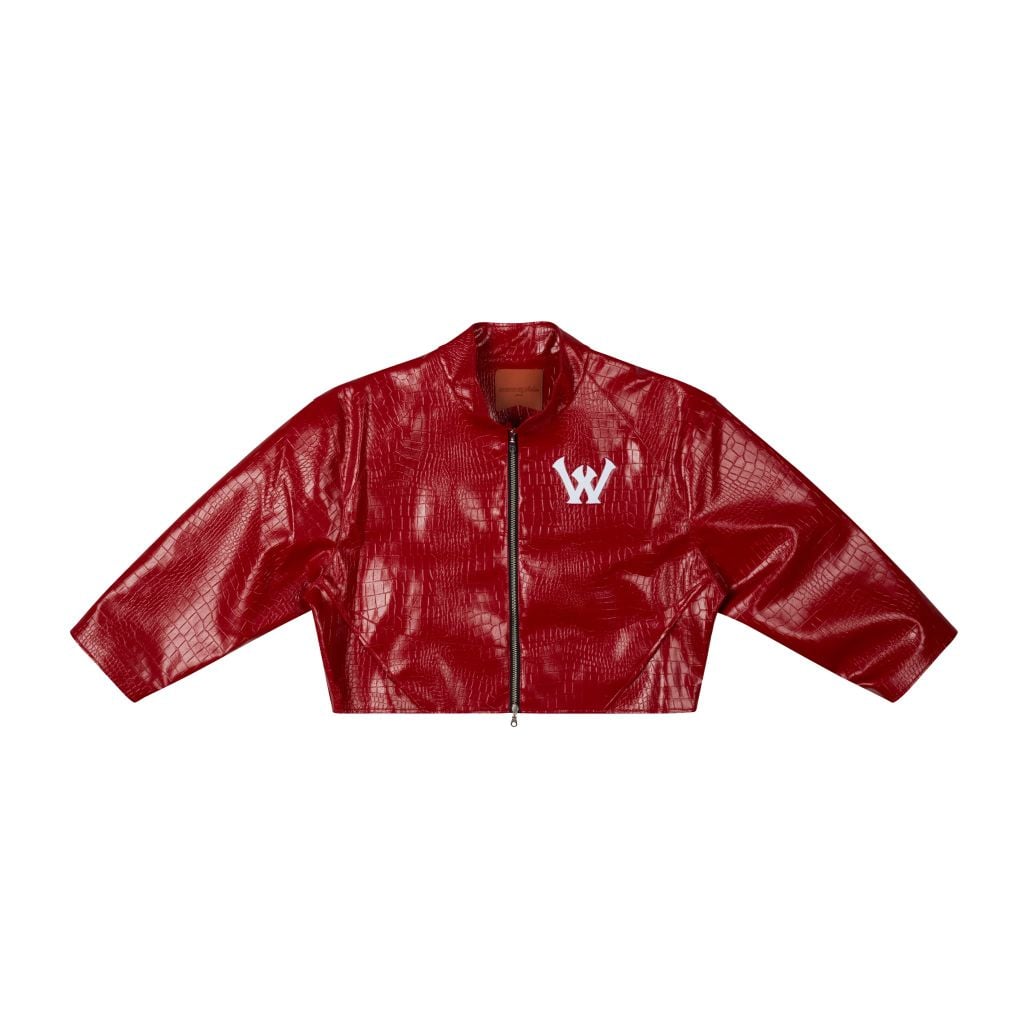 “WHENEVER” NY LEATHER JACKET / RED