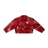 “WHENEVER” NY LEATHER JACKET / RED