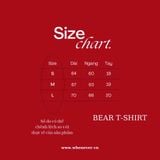 “WHENEVER” BEAR T-SHIRT / WHITE