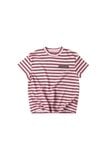ÁO TAY NGẮN "WHENEVER" EMBROIDERED LOGO 26 T-SHIRT/ WHITE RED