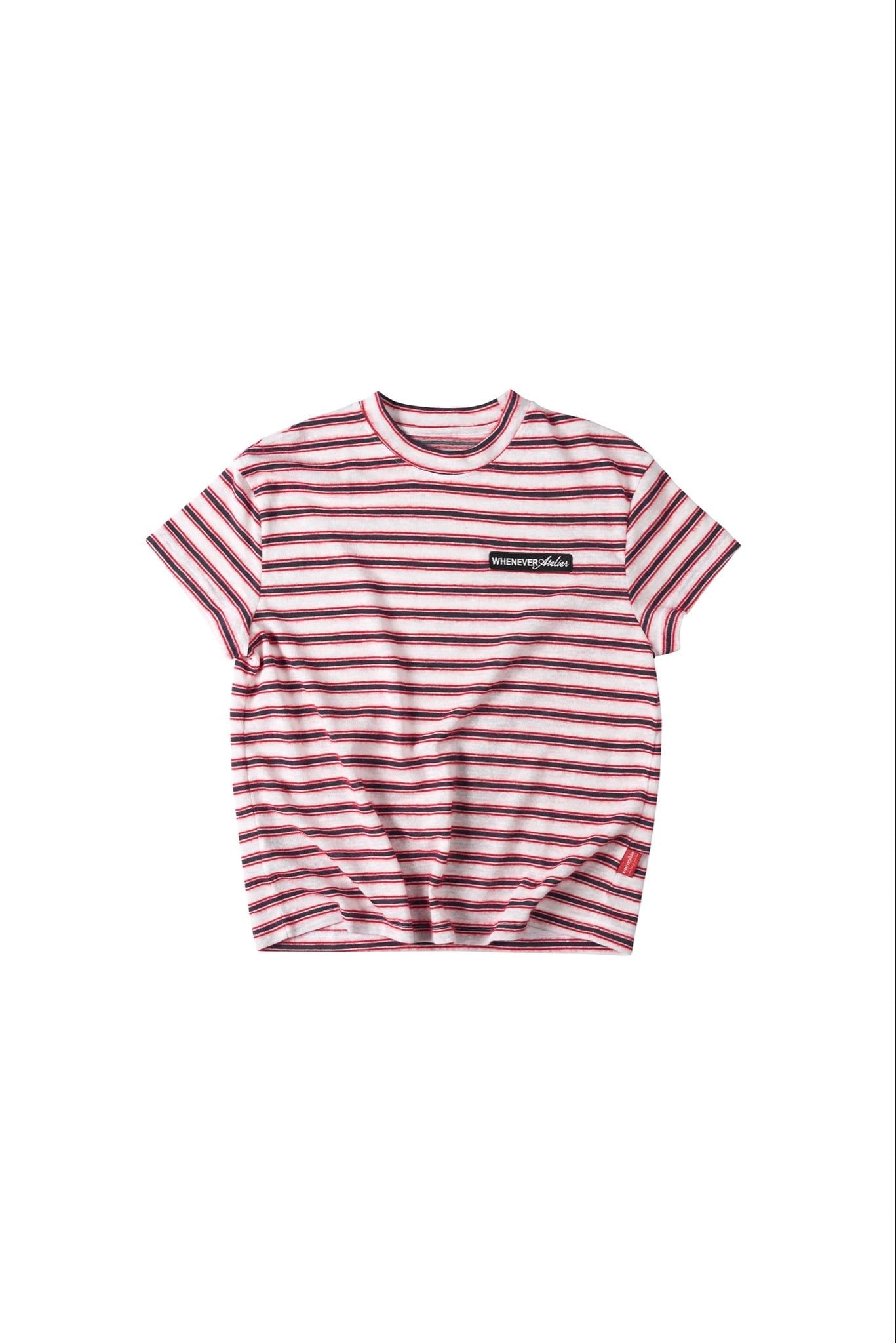 ÁO TAY NGẮN "WHENEVER" EMBROIDERED LOGO 26 T-SHIRT/ WHITE RED