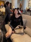 ÁO TAY DÀI  “WHENEVER” STAR GIRL LONG SLEEVE / BLACK