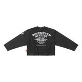 “WHENEVER” WASHED LONGSLEEVE / BLACK