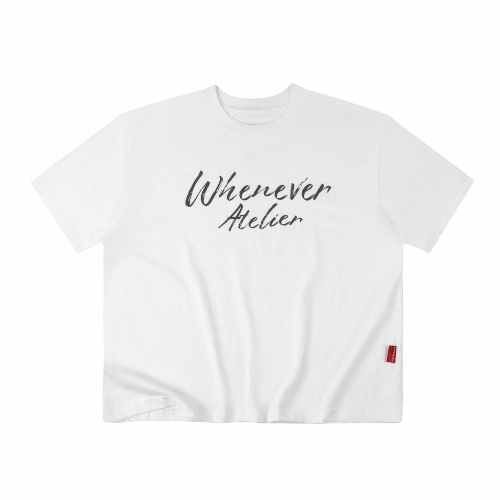 ÁO “WHENEVER” SIGNATURE SCRIPT T-SHIRT / WHITE
