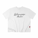 ÁO “WHENEVER” SIGNATURE SCRIPT T-SHIRT / WHITE