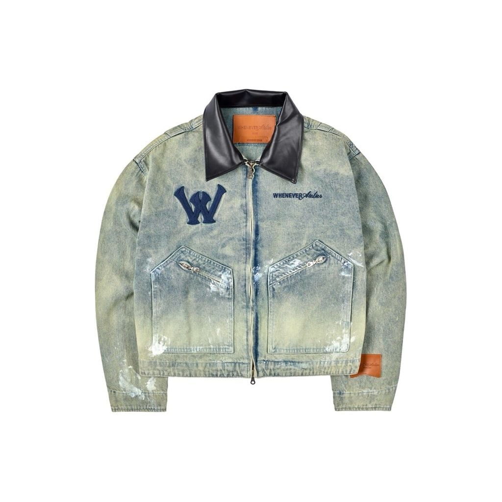 ÁO KHOÁC "WHENEVER" PAINTED JACKET / WASH BLUE
