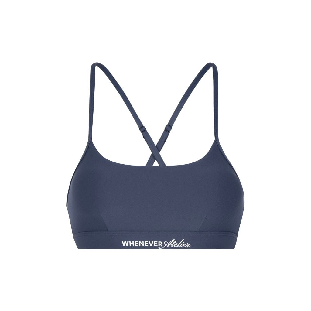 "WHENEVER" BASIC RACERBACK BRA / NAVY