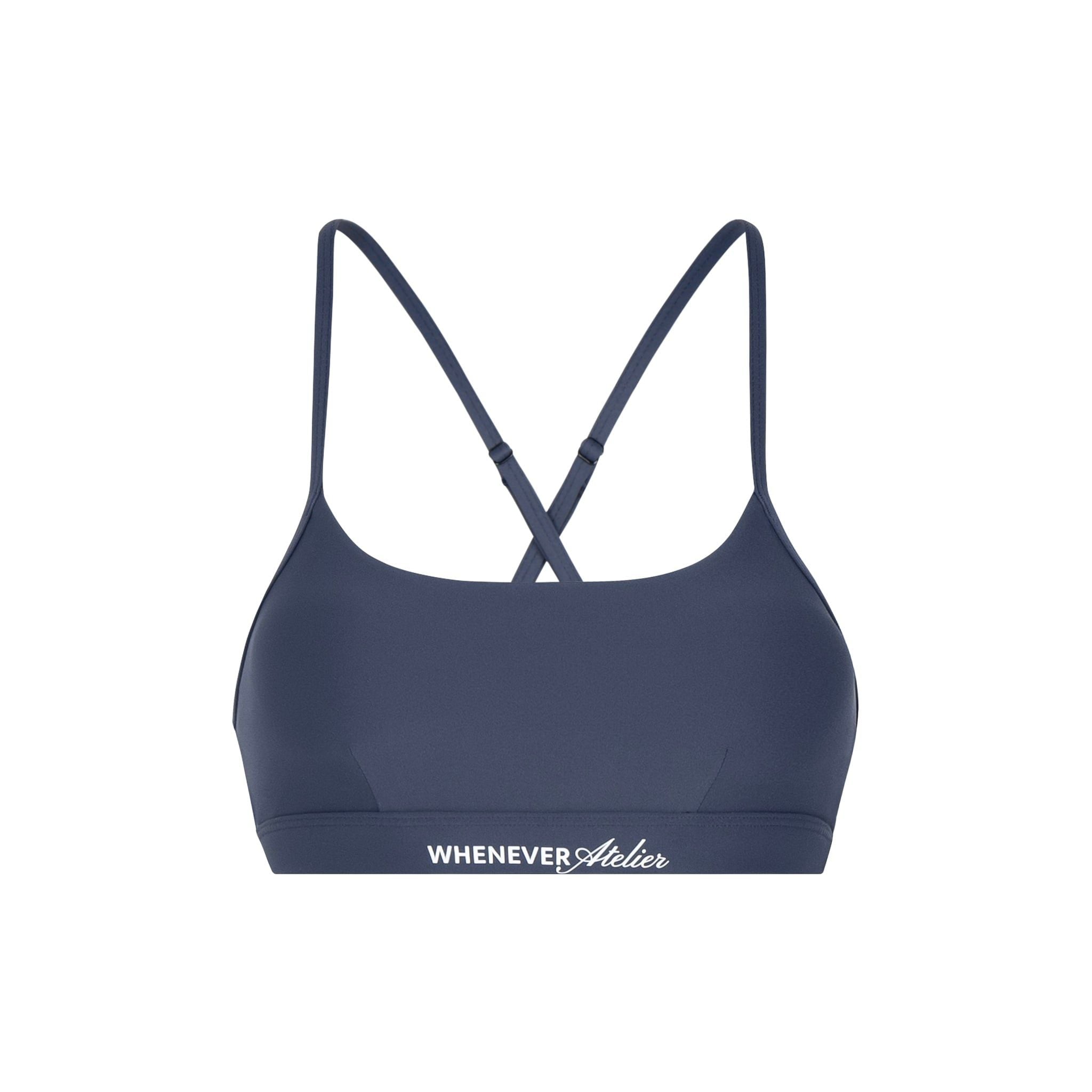 "WHENEVER" BASIC RACERBACK BRA / NAVY