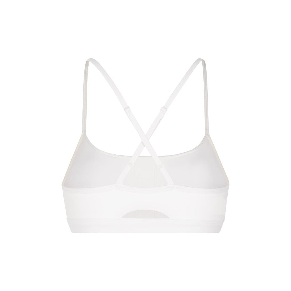 "WHENEVER" BASIC RACERBACK BRA / WHITE