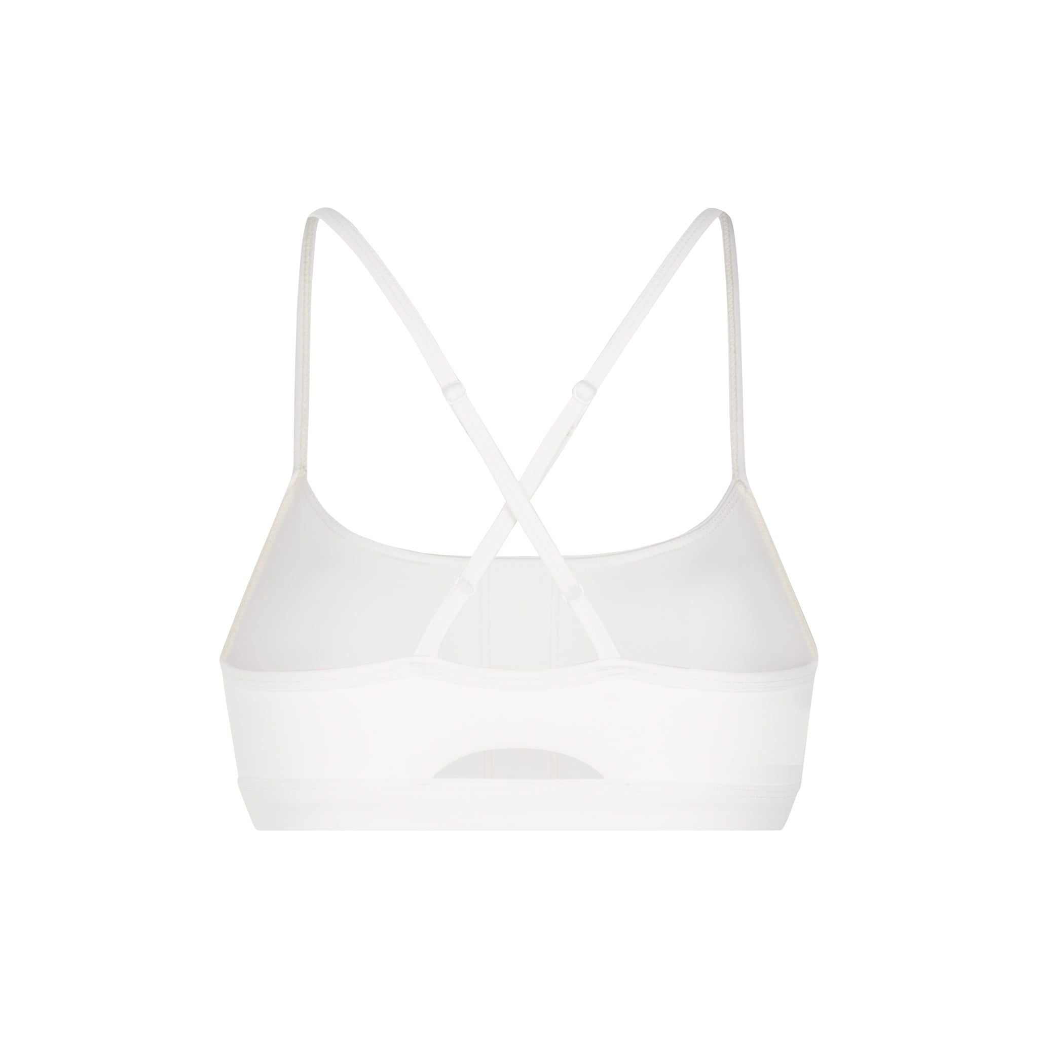 "WHENEVER" BASIC RACERBACK BRA / WHITE
