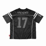ÁO "WHENEVER" RHINESTONE 17 MESH JERSEY/ BLACK