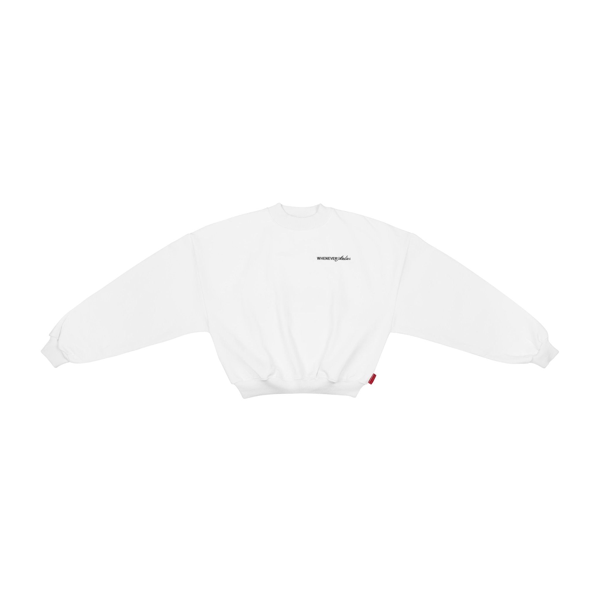 “WHENEVER” BASIC SWEATER / WHITE