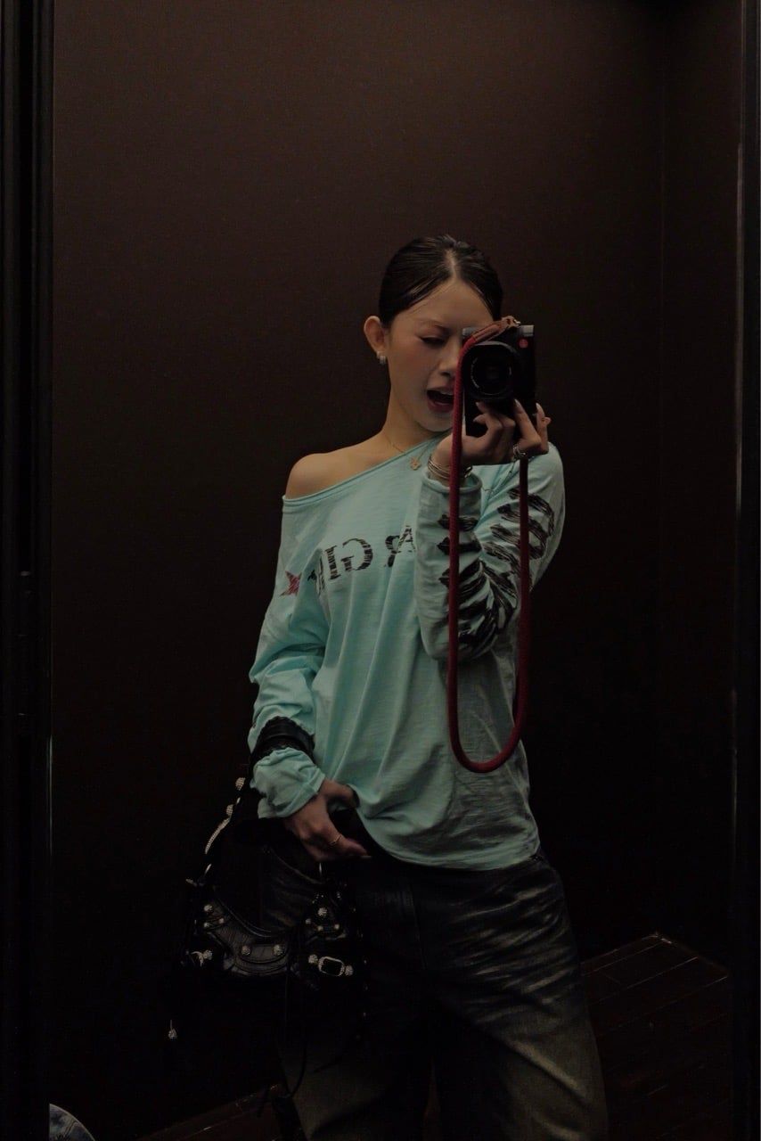 ÁO TAY DÀI  “WHENEVER” STAR GIRL LONG SLEEVE / TIFFANY BLUE