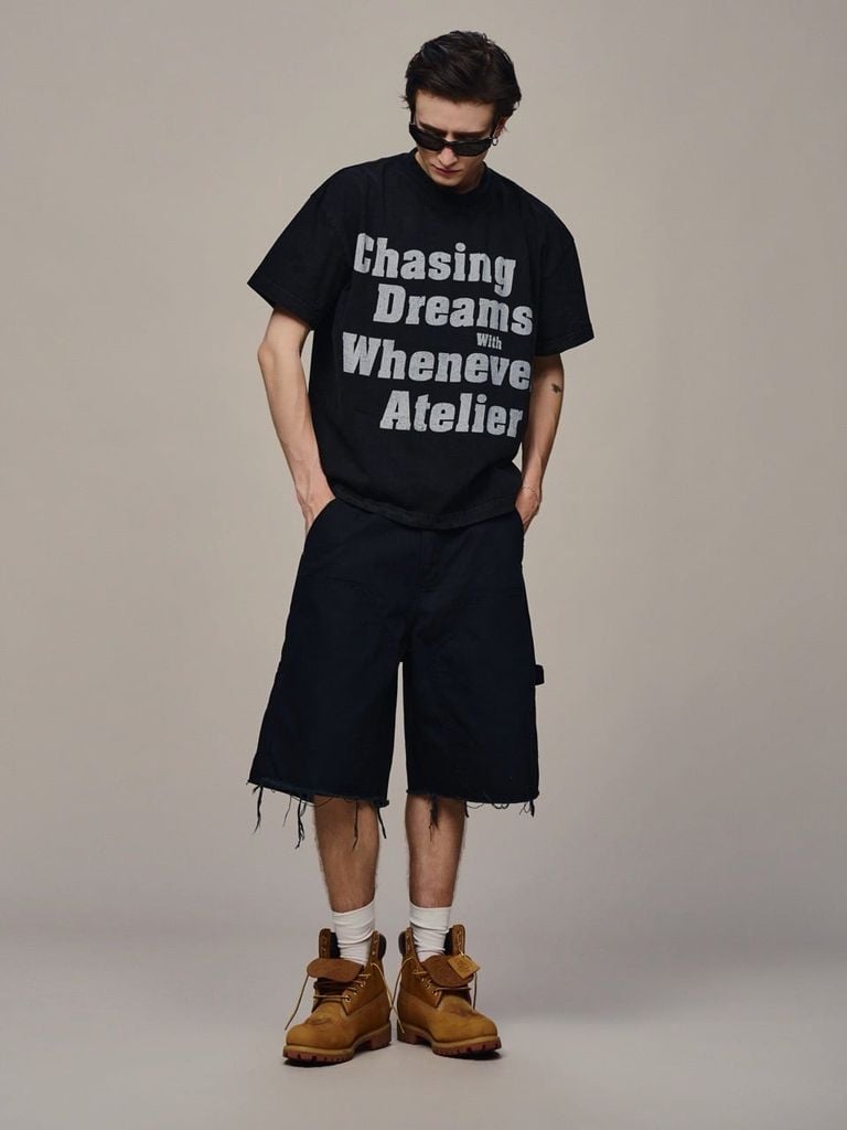 ÁO "WHENEVER" SS26 CDWWA T-SHIRT / BLACK