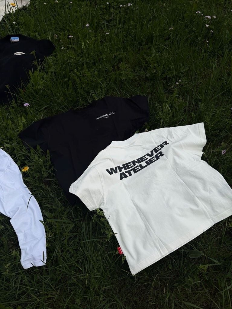 ÁO "WHENEVER" LOGO SS26 T-SHIRT / WHITE