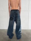 QUẦN DÀI "WHENEVER" ARC LOGO BAGGY JEANS /  FADED BLACK