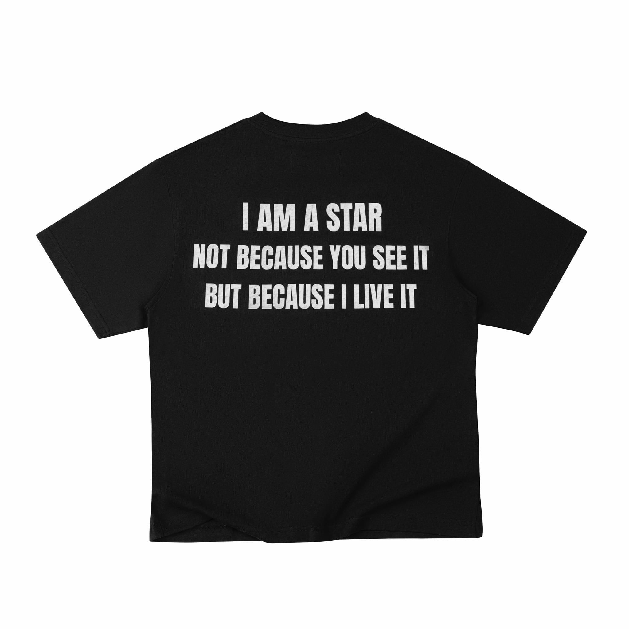 Áo "WHENEVER " STAR MANIFESTO T-SHIRT/ BLACK