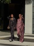 "WHENEVER" BỘ ÁO VÀ QUẦN DÀI SATIN LONG PAJAMA SHIRT + PANTS / RED