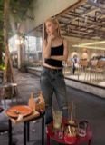 QUẦN DÀI “WHENEVER“ DISTRESSED BOOTCUT JEANS / VINTAGE BLUE