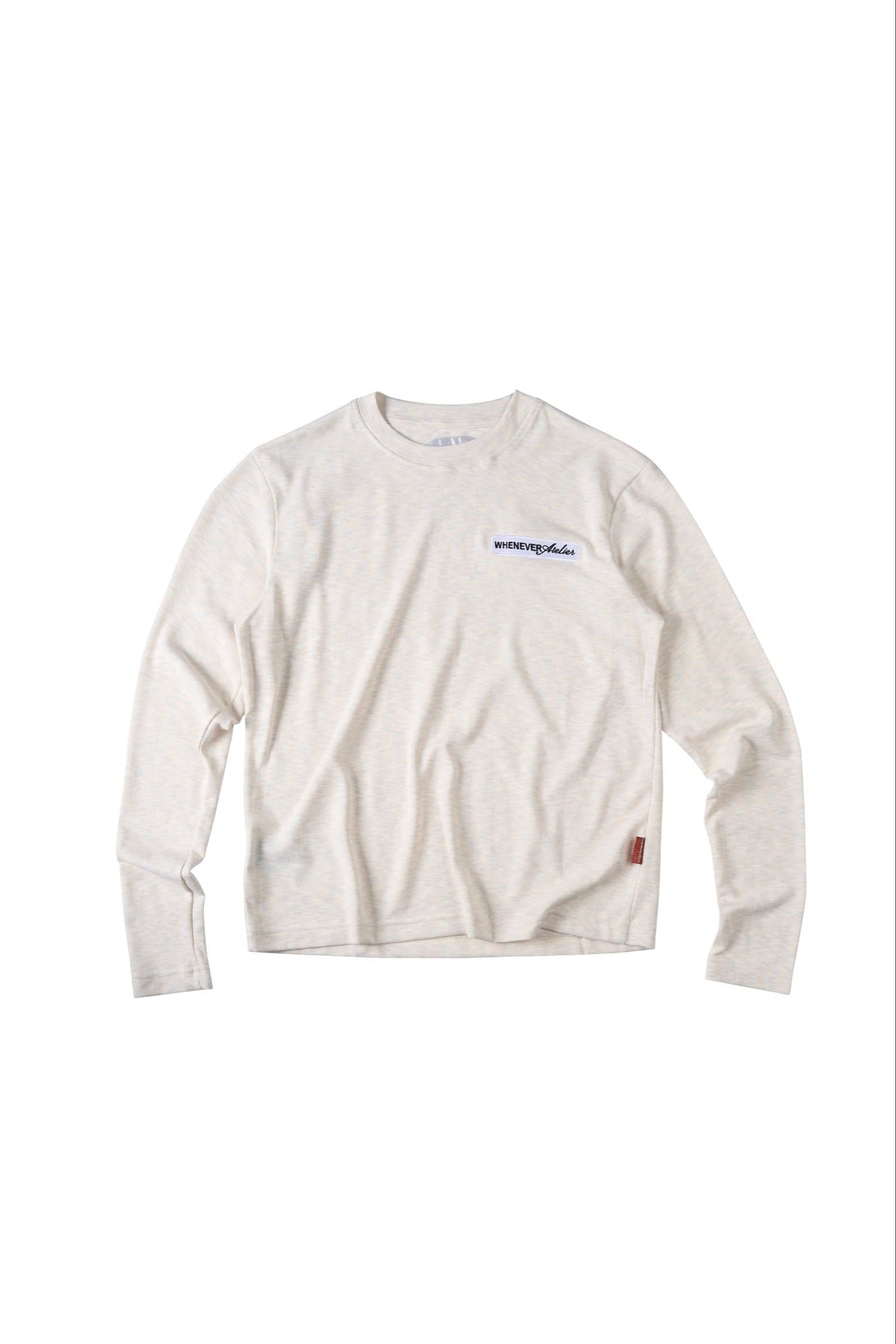 ÁO TAY DÀI "WHENEVER" EMBROIDERED LOGO 26 LONG SLEEVE/ LIGHT GREY
