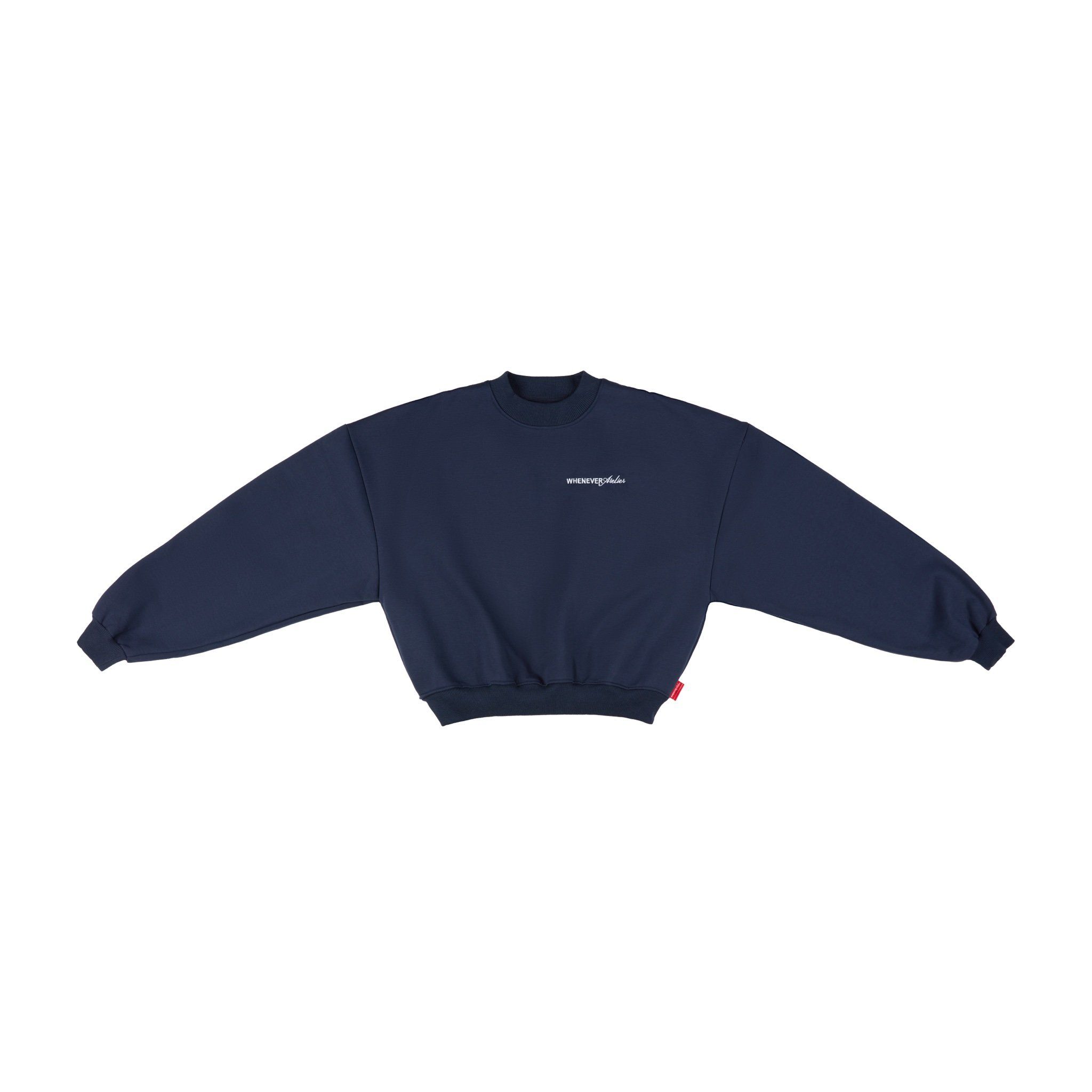“WHENEVER” BASIC SWEATER / NAVY