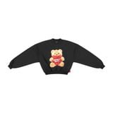 “WHENEVER” BEAR SWEATER / BLACK