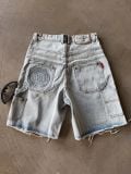 QUẦN NGẮN "WHENEVER" DOUBLE-KNEE BAGGY SHORTS / WASH BLUE