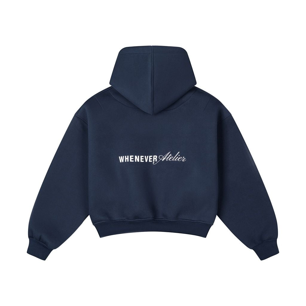 “WHENEVER” ATELIER ORIGIN HOODIE / NAVY