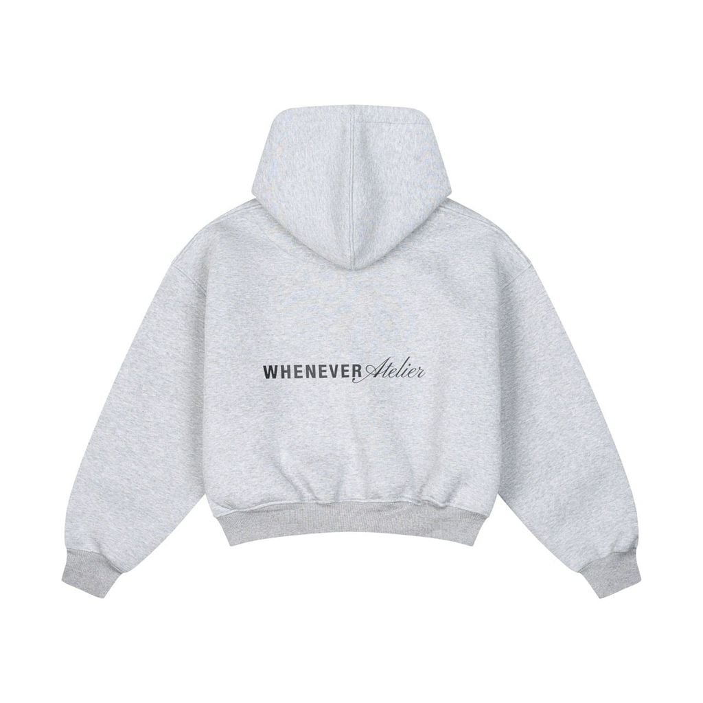 “WHENEVER” ATELIER ORIGIN HOODIE ZIP / PREMIUM GREY