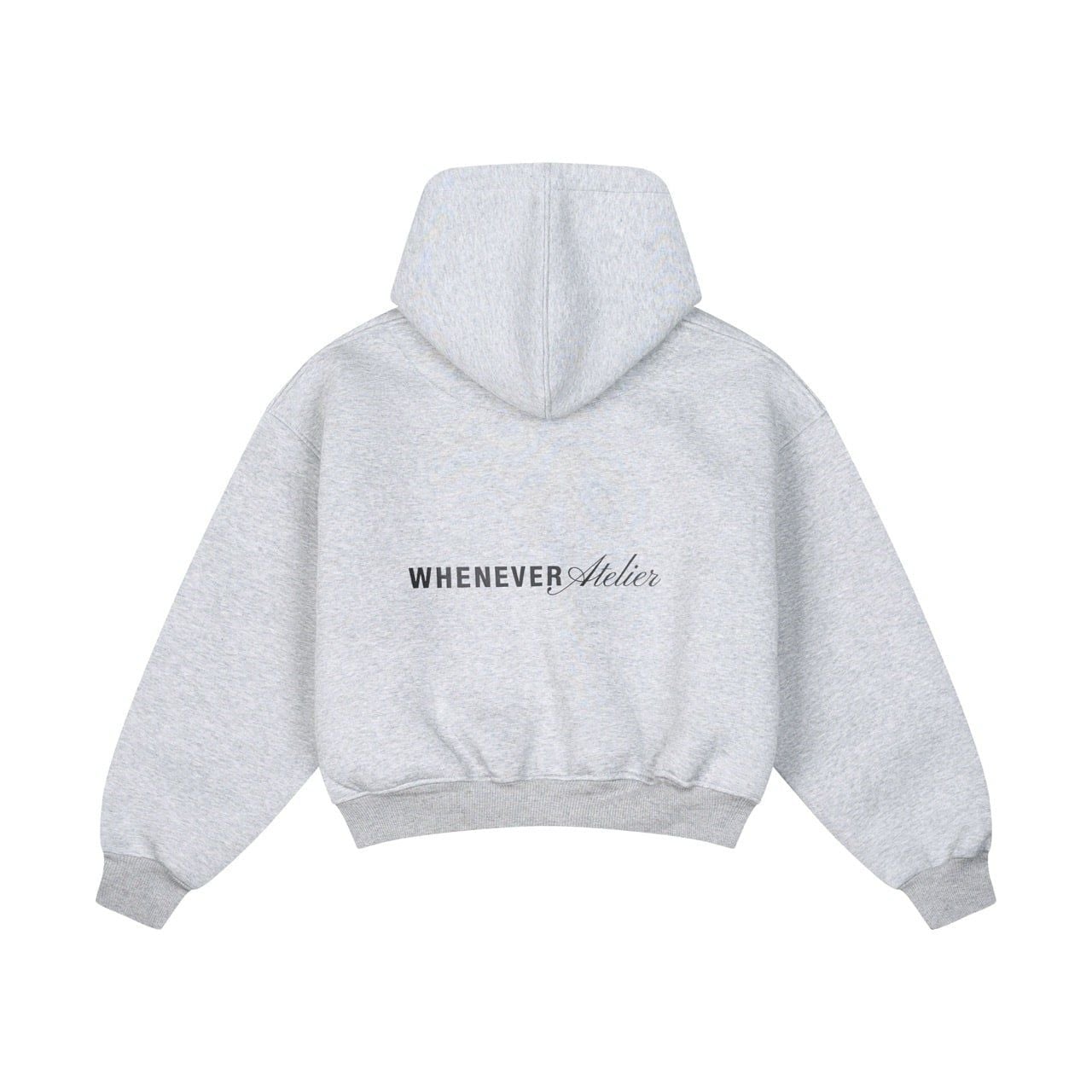 “WHENEVER” ATELIER ORIGIN HOODIE ZIP / PREMIUM GREY