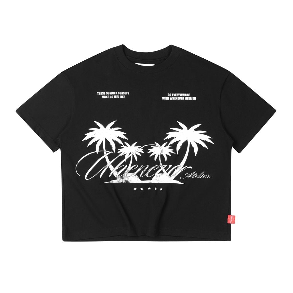 “WHENEVER"  CLUB T-SHIRT / BLACK
