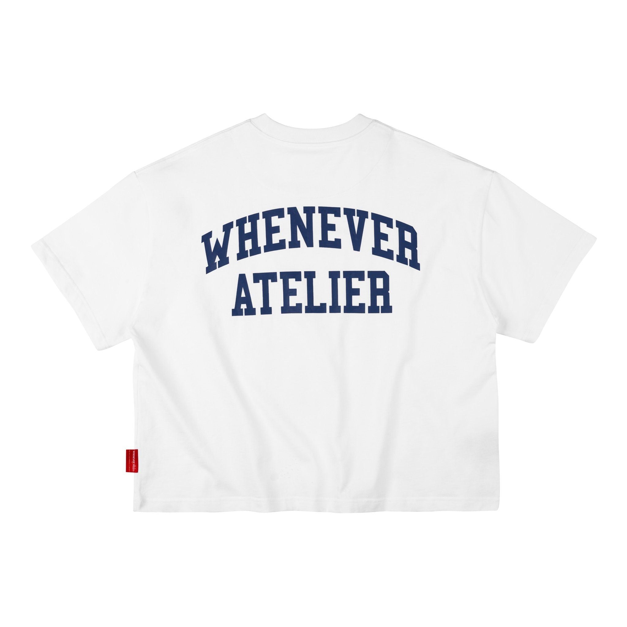 “WHENEVER” NY BASIC T-SHIRT / WHITE NAVY