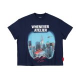 “WHENEVER” NEW YORK CITY T-SHIRT / NAVY