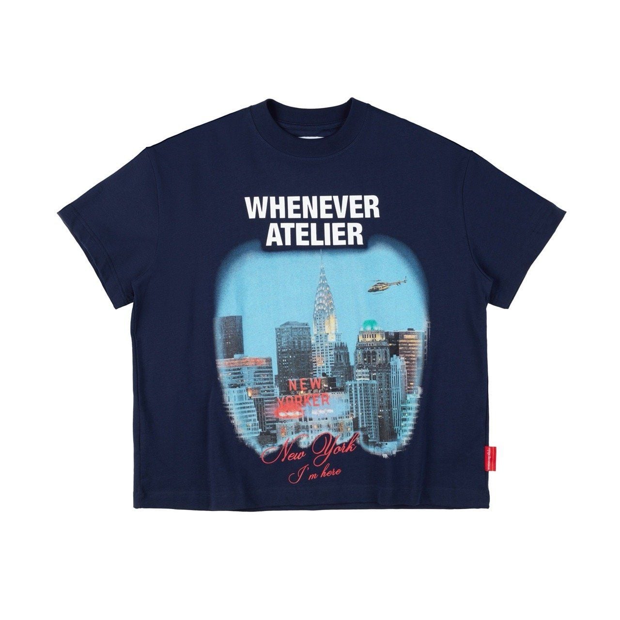 “WHENEVER” NEW YORK CITY T-SHIRT / NAVY