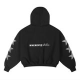 “WHENEVER” SUPER STAR HOODIE / BLACK