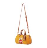 “WHENEVER” BEAR MINI LEATHER BAG / YELLOW