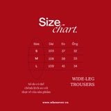 "WHENEVER" WIDE-LEG TROUSERS / BLACK