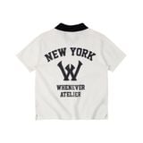 “WHENEVER” WA POLO SHIRT / WHITE