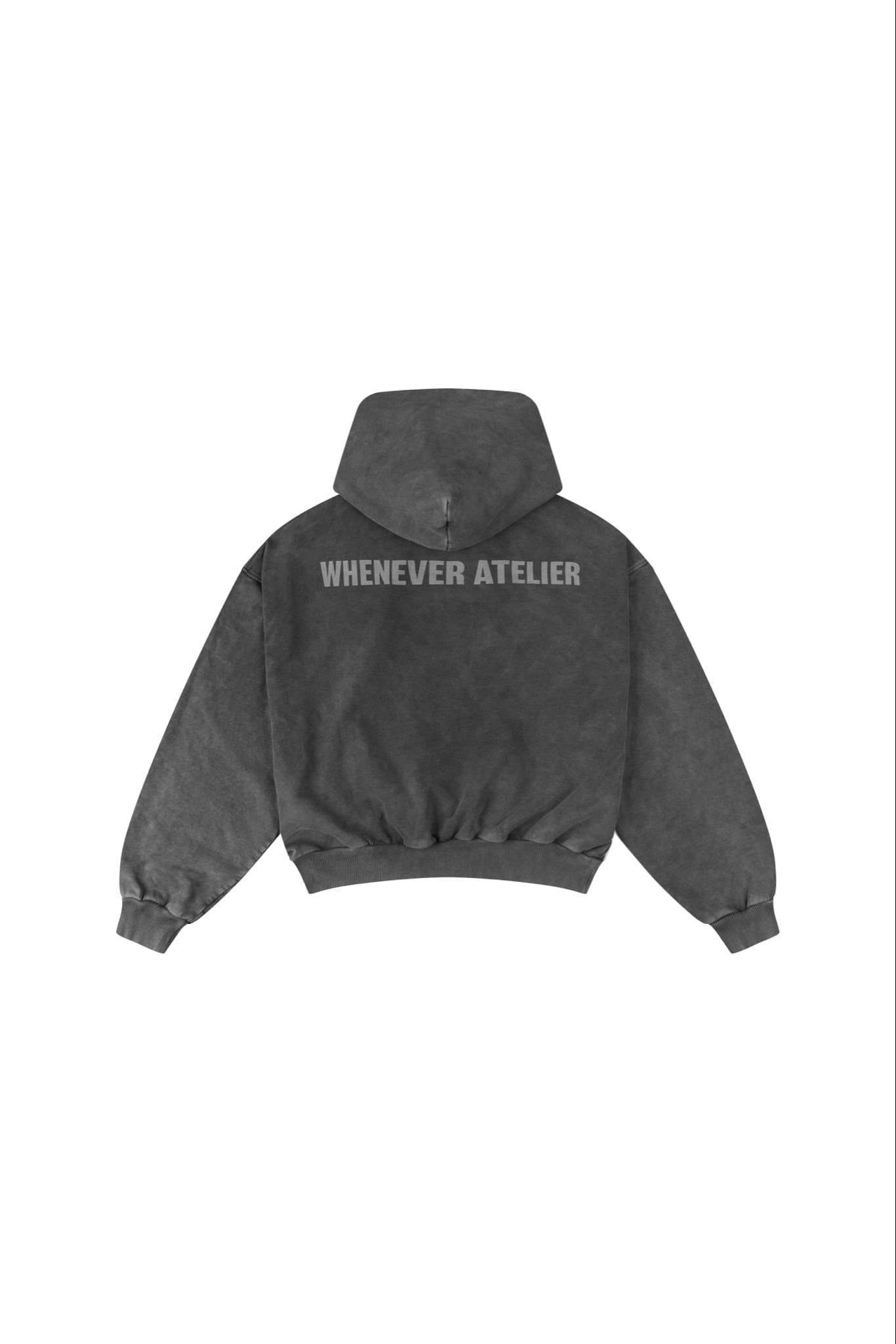 ÁO KHOÁC "WHENEVER" CITY NEVER SLEEPS WASHED HOODIE/ VINTAGE GREY