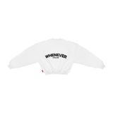 “WHENEVER” BASIC SWEATER / WHITE