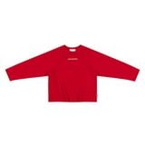 "WHENEVER" BASIC RAGLAN LONGSLEEVE T-SHIRT / RED