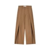 "WHENEVER" WIDE-LEG TROUSERS / BROWN