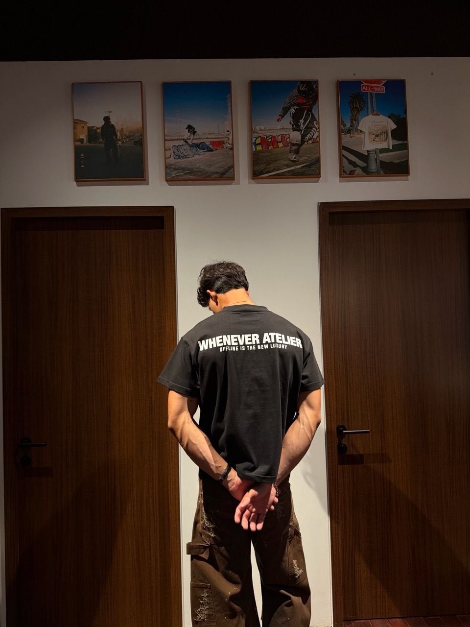 ÁO “WHENEVER” OFFLINE T-SHIRT / BLACK