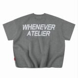 ÁO DỆT LEN “ WHENEVER “ SIGNATURE KNIT T - SHIRT / GREY